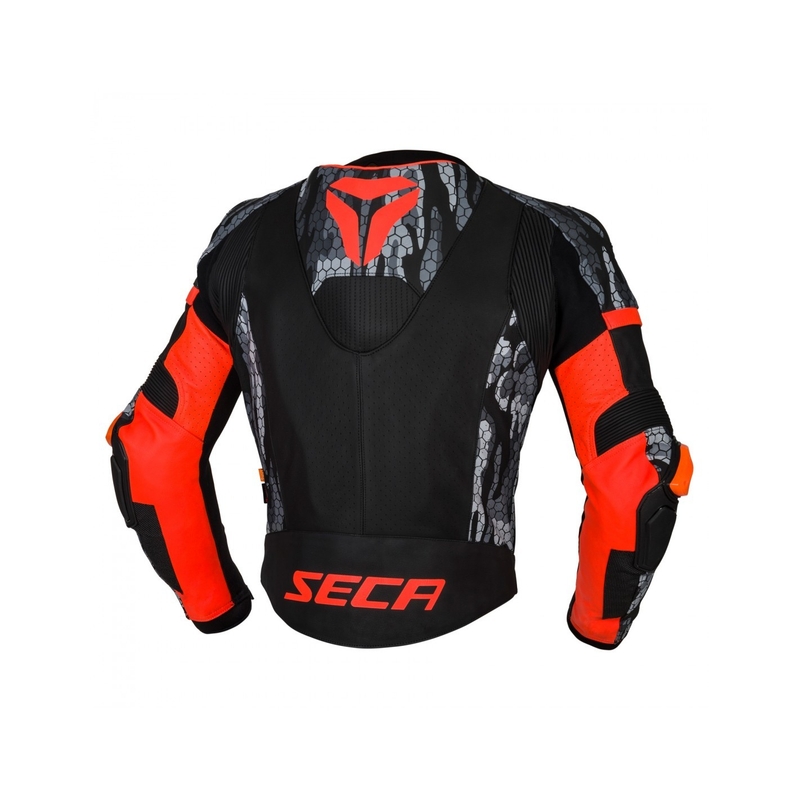 Herrenjacke SECA SRS II schwarz-fluorrot Ausverkauf