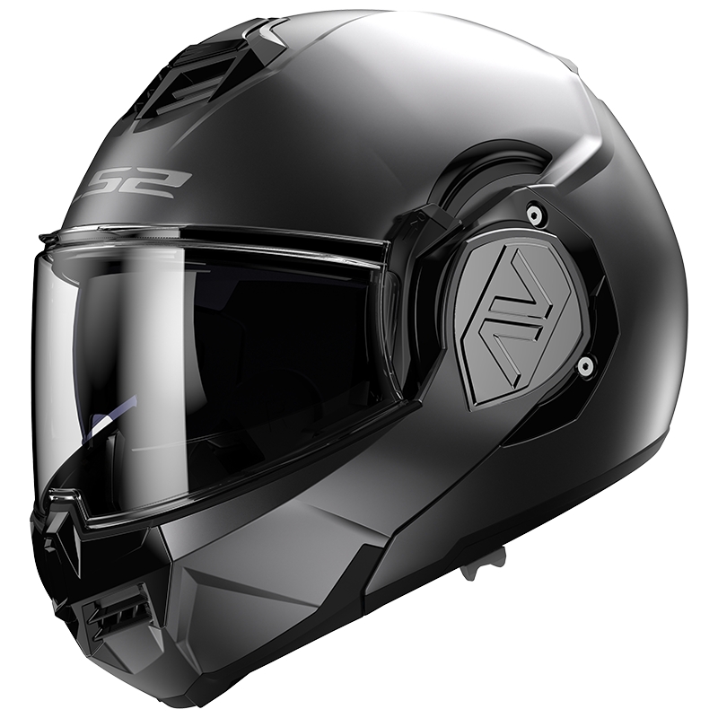 LS2 FF906 Advant Solid Titanium matt klappbarer Motorradhelm