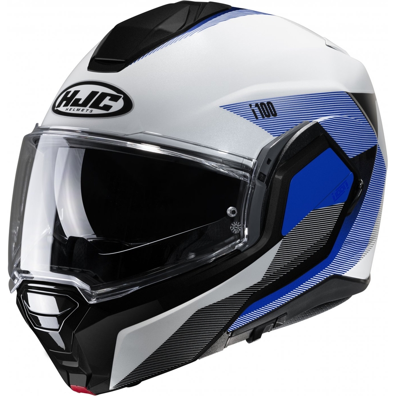 HJC i100 Beston MC2 hochklappbarer Motorradhelm Schwarz Blau Weiß Verkauf Ausverkauf