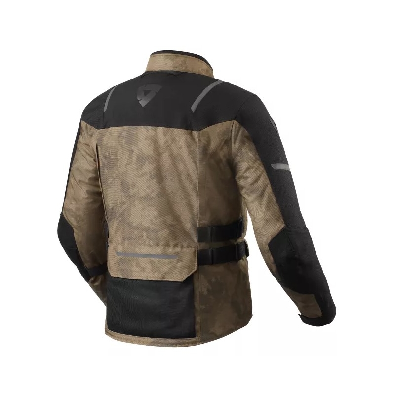 Revit Offtrack 2 H2O schwarz-braune Motorradjacke Ausverkauf