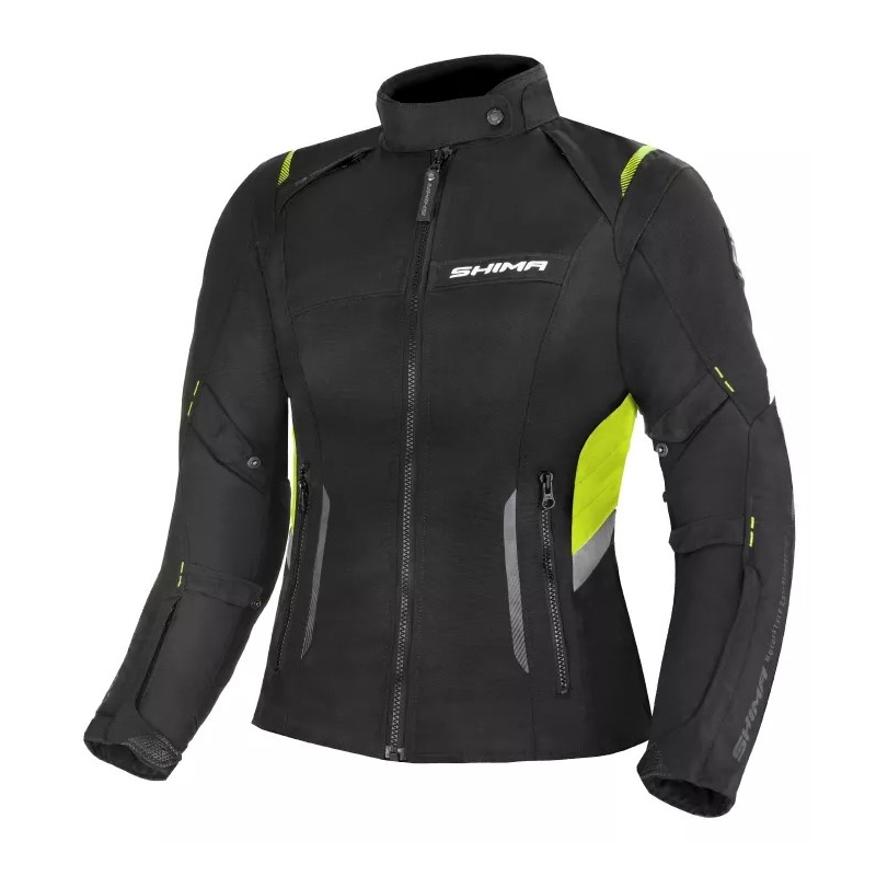 Shima Rush schwarz-fluorgelbe Motorradjacke für Damen Ausverkauf