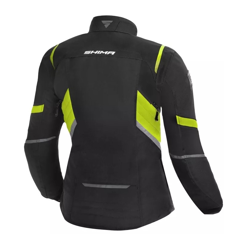 Shima Rush schwarz-fluorgelbe Motorradjacke für Damen Ausverkauf