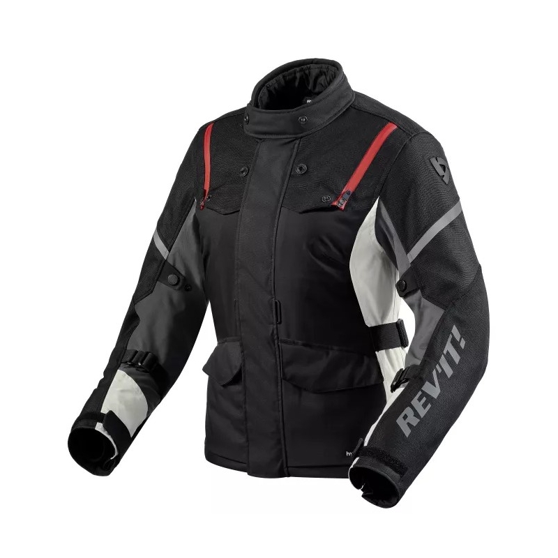 Revit Horizon 3 H2O Motorradjacke für Damen in Schwarz und Rot