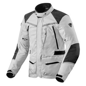 Motorradjacke Revit Voltiac 3 H2O silber-schwarz