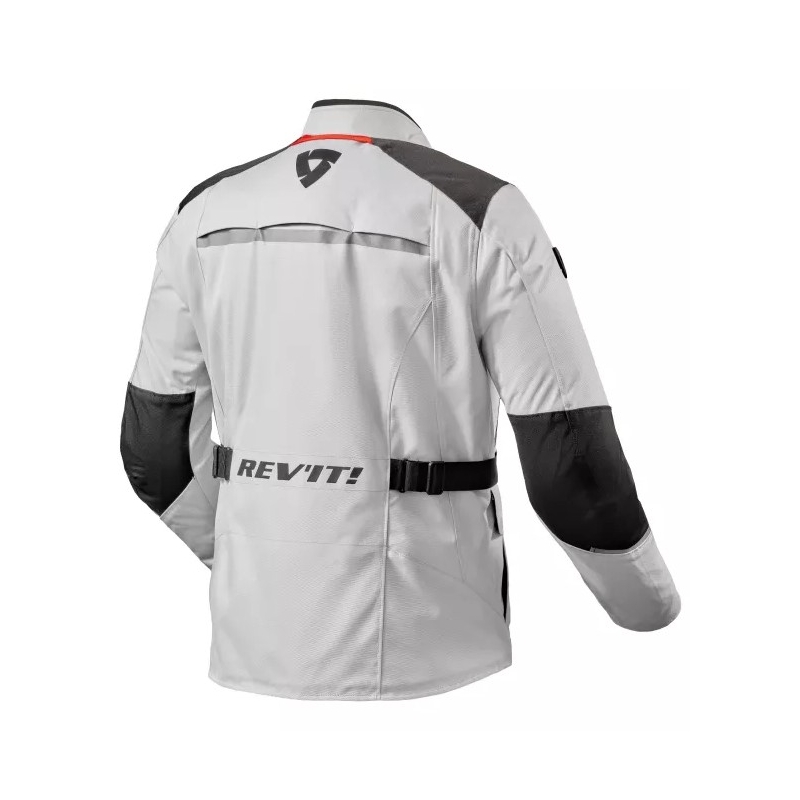 Motorradjacke Revit Voltiac 3 H2O silber-schwarz