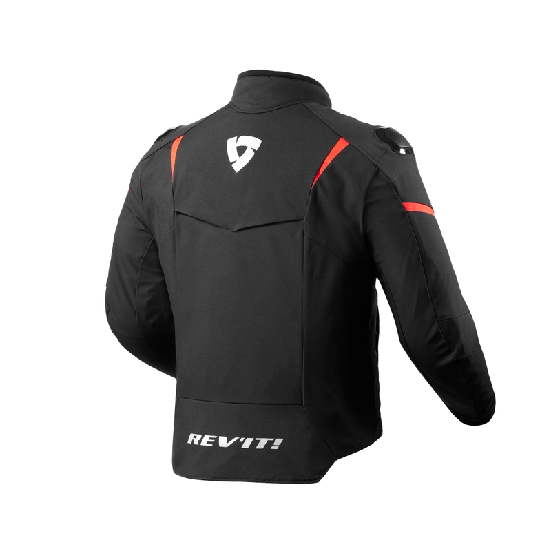 Revit Hyperspeed 2 H2O schwarz-fluorrote Motorradjacke Ausverkauf