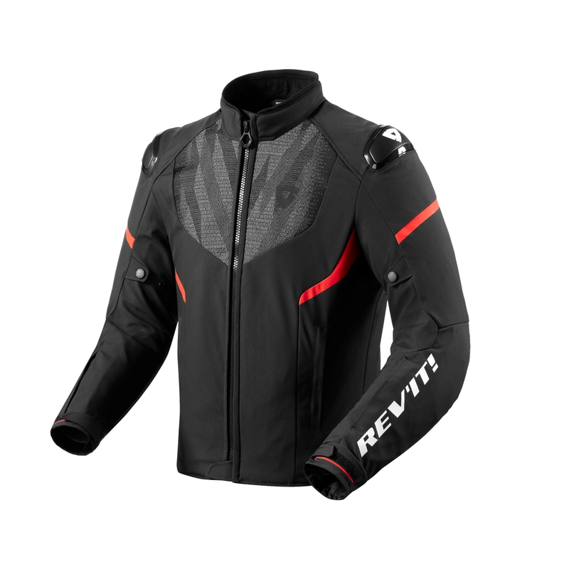 Revit Hyperspeed 2 H2O schwarz-fluorrote Motorradjacke Ausverkauf