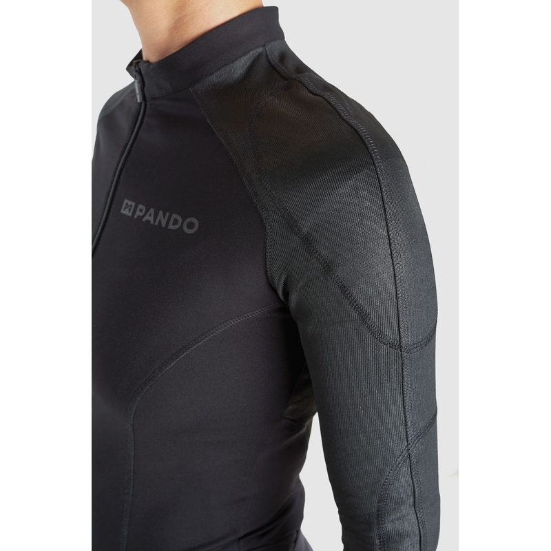 Damen Motorradbody PANDO MOTO Shell WW schwarz Ausverkauf