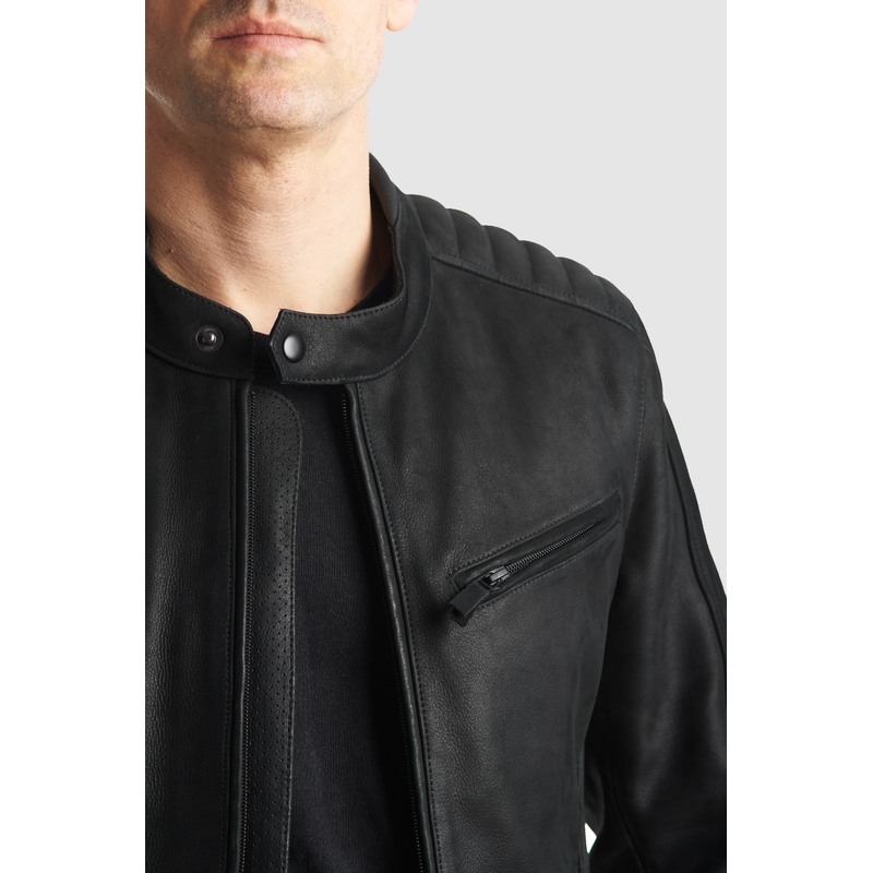 Leder-Motorradjacke PANDO MOTO Tatami LT 01 schwarz Ausverkauf