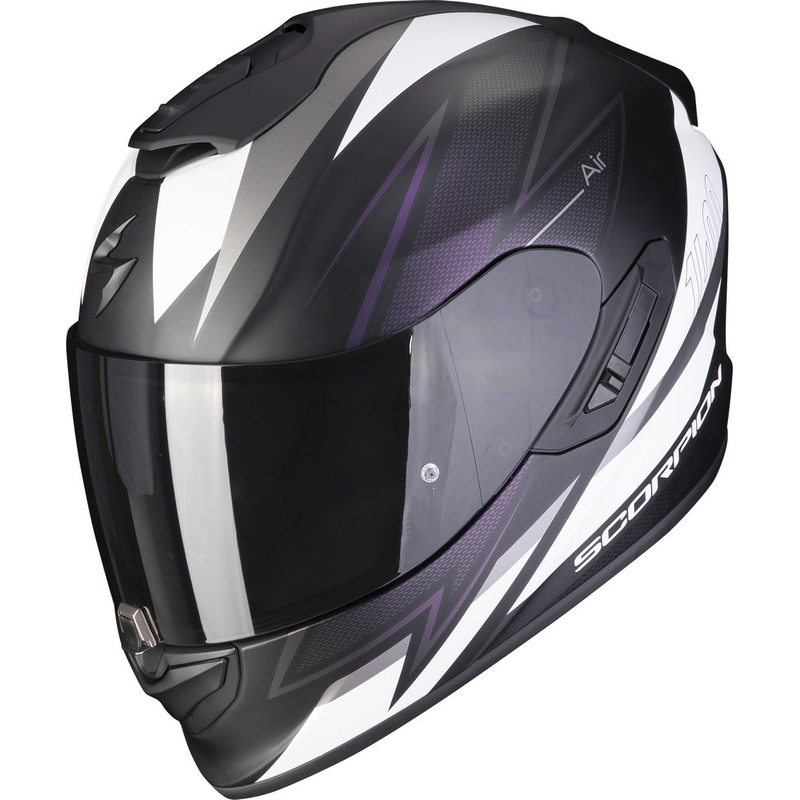 Integralhelm Scorpion EXO-1400 EVO Air Thelios schwarz-weiß-violett