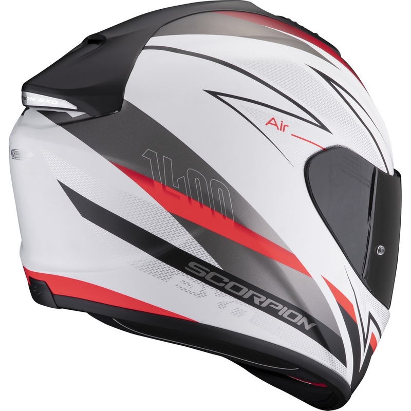 Integralhelm Scorpion EXO-1400 EVO Air Thelios weiß-rot