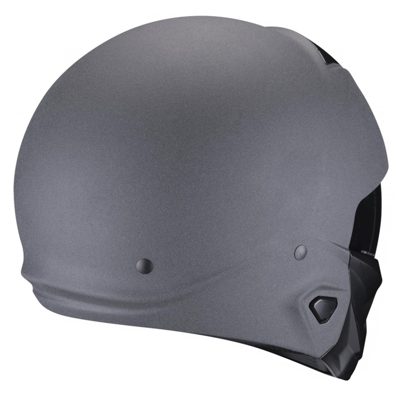 Jethelm mit Maske Scorpion EXO-COMBAT II Solid Graphit Dunkelgrau