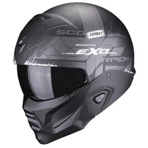 Helm Skorpion EXO-COMBAT II Xenon schwarz und weiß matt