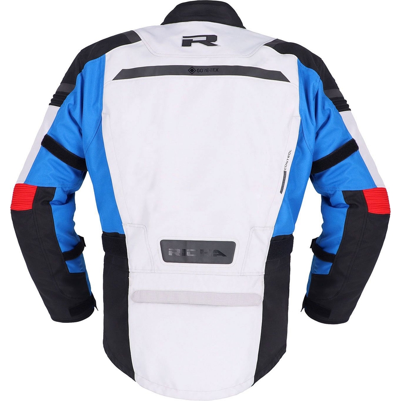 Motorradjacke RICHA Brutus GTX grau-blau-rot Ausverkauf