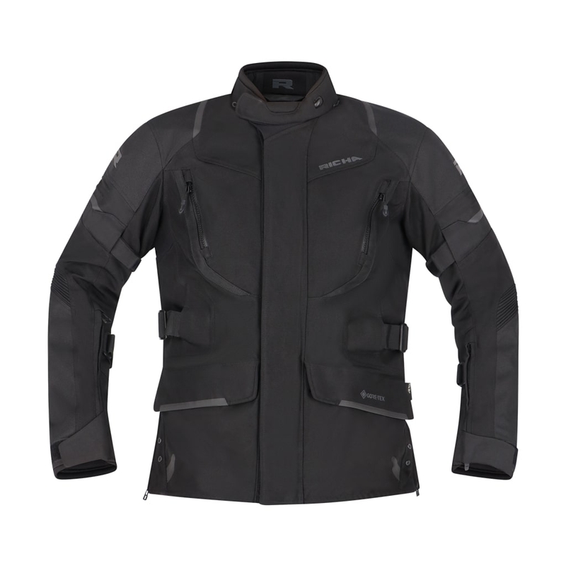 RICHA Cyclone 2 GTX Damen-Motorradjacke Schwarz Ausverkauf