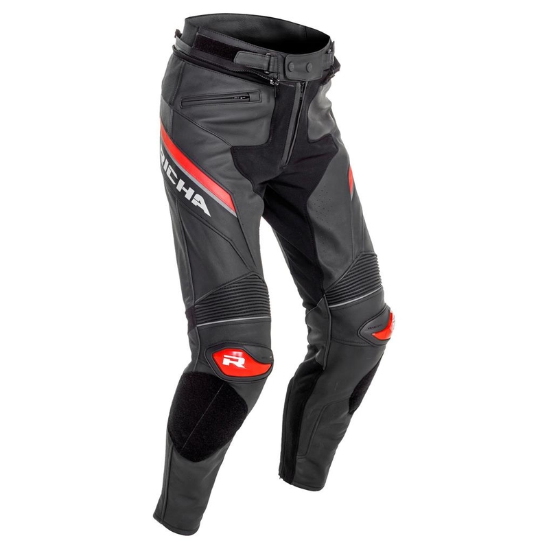 Motorradhose RICHA Viper 2 Street schwarz-rot Ausverkauf