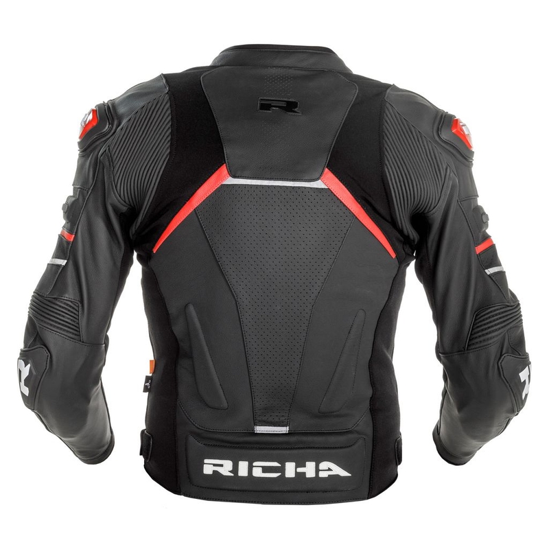 Motorradjacke RICHA Mugello 2 schwarz-rot Ausverkauf