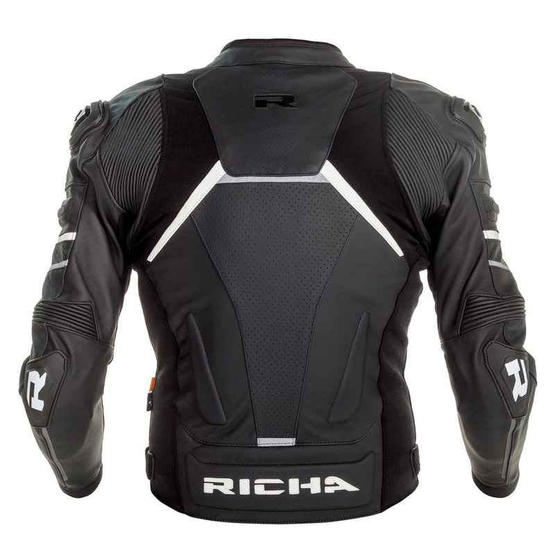 Motorradjacke RICHA Mugello 2 schwarz und weiß Ausverkauf