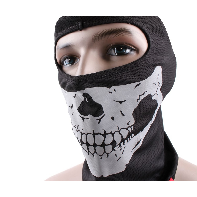 Street Racer Totenkopf-Helm Haube