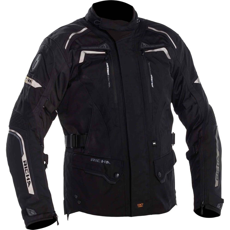 Motorradjacke RICHA Infinity 2 schwarz Ausverkauf