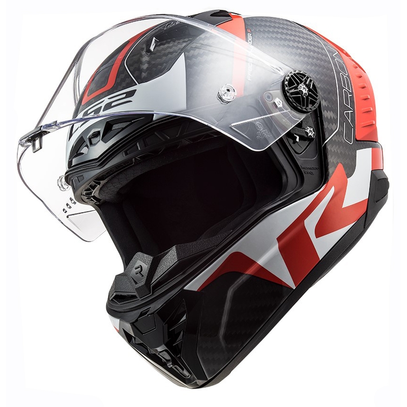 LS2 FF805 Thunder C Racing1 schwarz-weiß-roter Integral-Motorradhelm