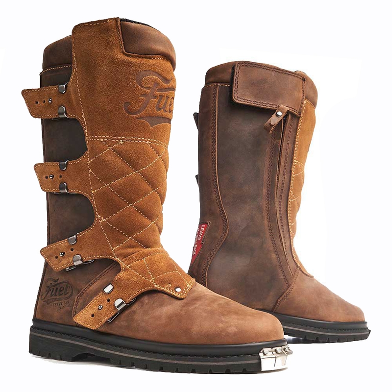 Kraftstoff Dust Devil Brown Motorradstiefel