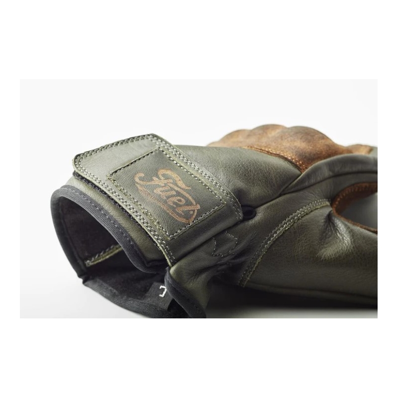 Fuel Rodeo Motorradhandschuhe Grün-Braun