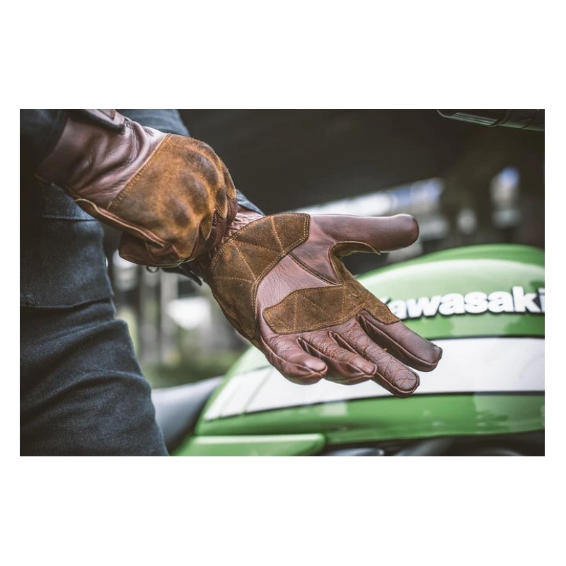 Fuel Rodeo Motorradhandschuhe Braun