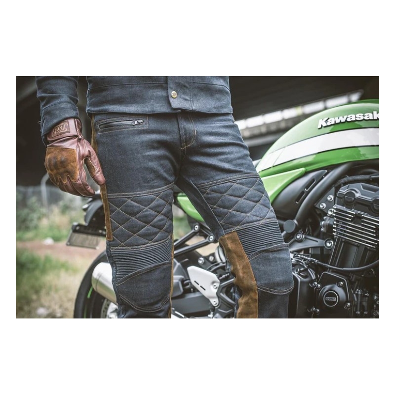 Fuel Rodeo Motorradhandschuhe Braun