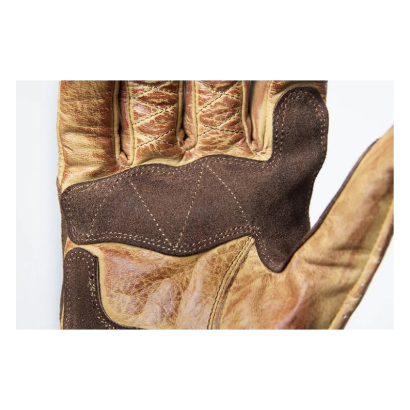 Motorradhandschuhe Fuel Rodeo braun-gelb