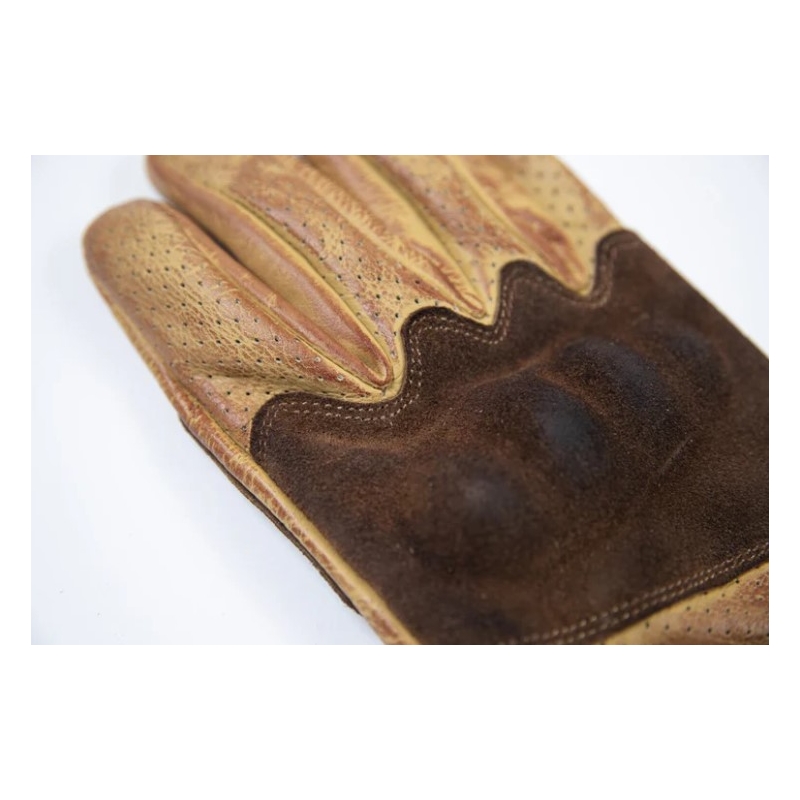 Motorradhandschuhe Fuel Rodeo braun-gelb