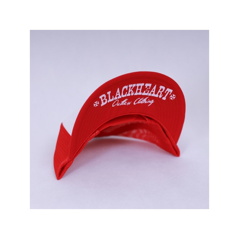 Mütze Black Heart Commander rot