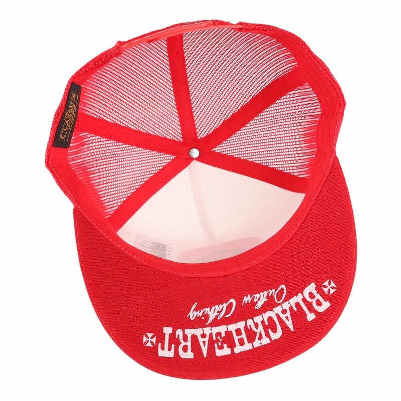 Kappe Schwarzes Herz Roter Spaten