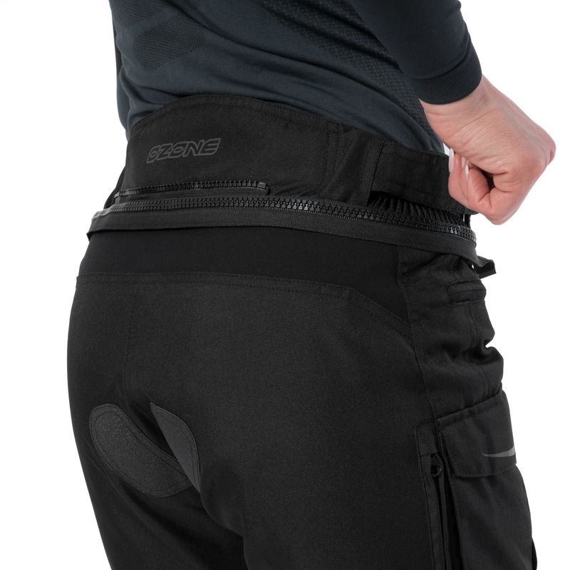 Ozone Union II Schwarze Motorradhosen für Frauen Ausverkauf