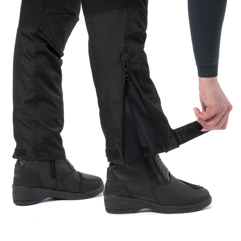 Ozone Union II Schwarze Motorradhosen für Frauen Ausverkauf