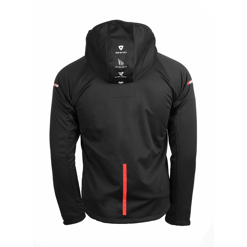 Softshelljacke MotoZem Racing Team schwarz-rot