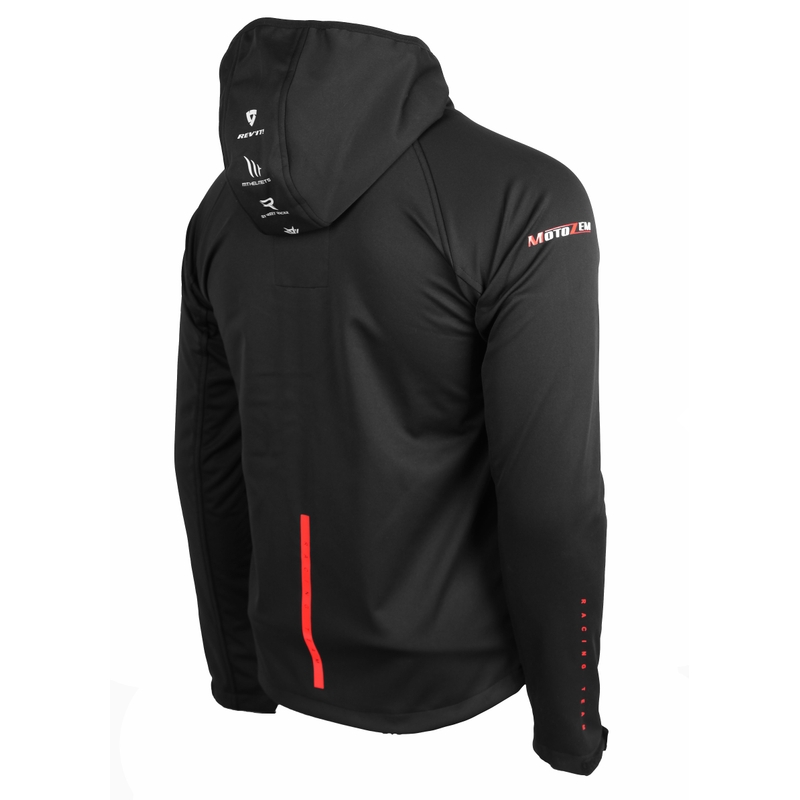 Softshelljacke MotoZem Racing Team schwarz-rot