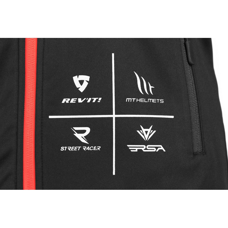 Softshelljacke MotoZem Racing Team schwarz-rot