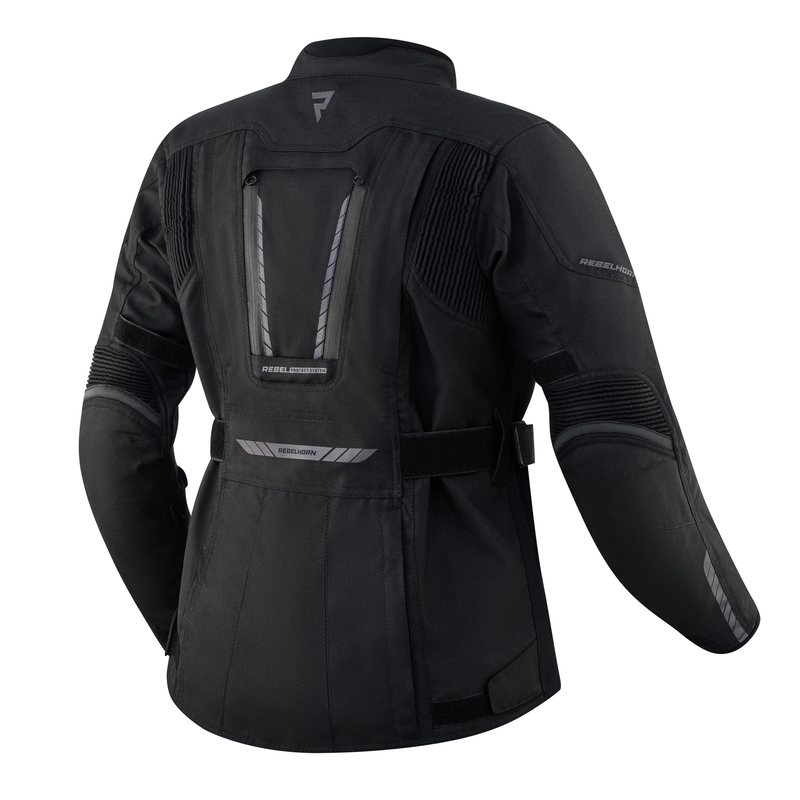 Damen-Motojacke Rebelhorn Hiker III schwarz Ausverkauf