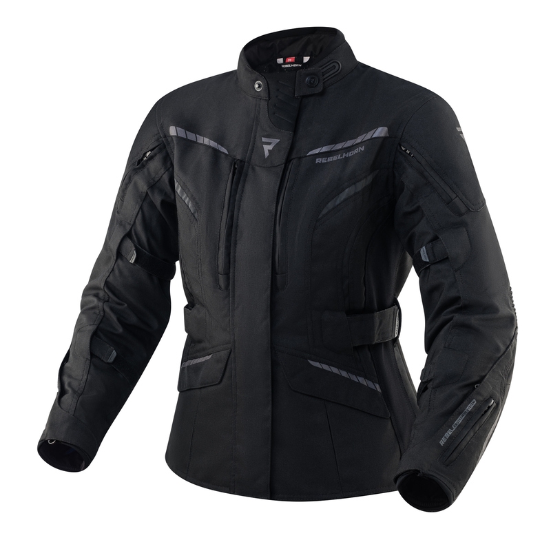 Damen-Motojacke Rebelhorn Hiker III schwarz Ausverkauf