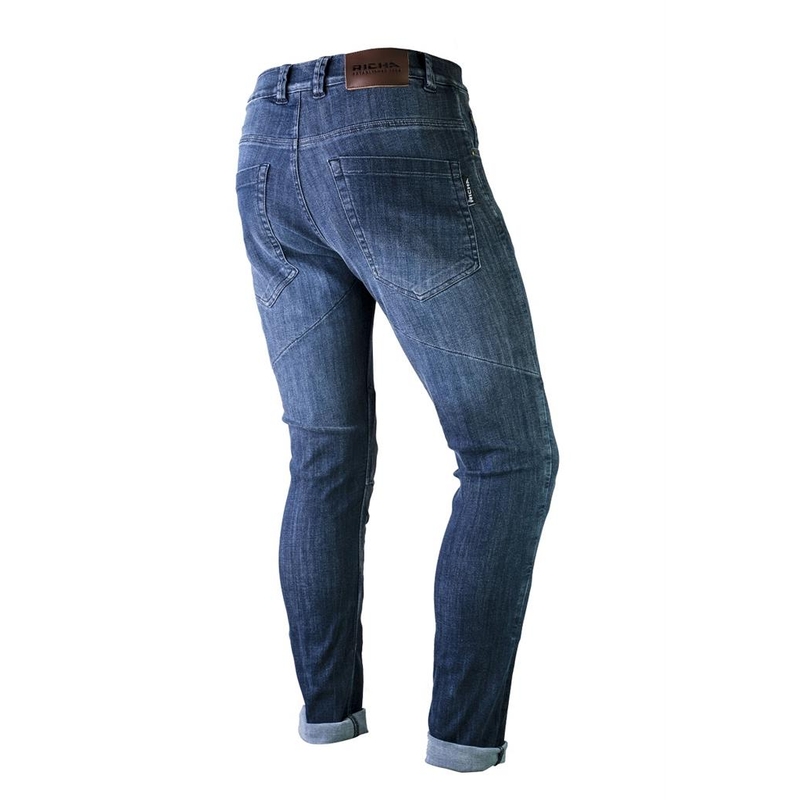 Motorradjeans RICHA Epic Jeans in verwaschenem Blau im Sale Ausverkauf