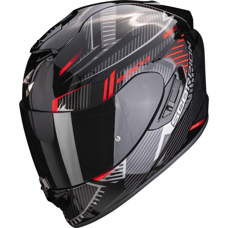 Integral Motorradhelm Scorpion EXO-1400 EVO Air Shell schwarz-rot