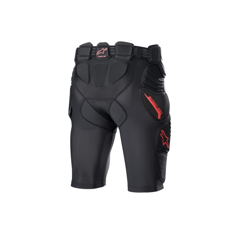 Alpinestars Bionic Pro Motocross Shorts schwarz und rot