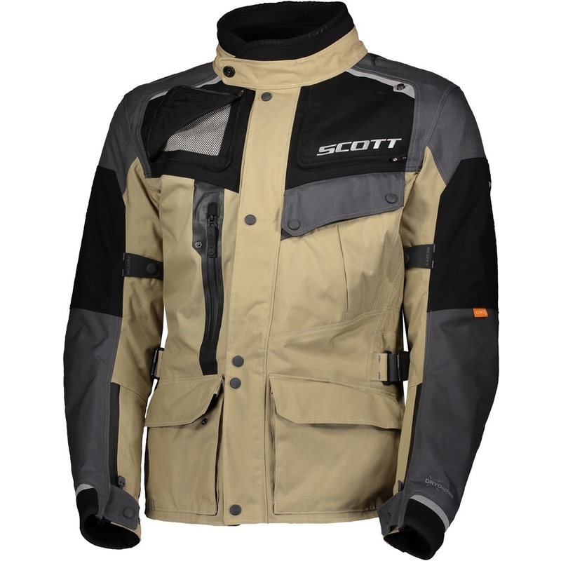 Motorradjacke SCOTT Voyager Dryo braun-grau