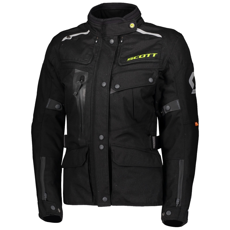 Damen-Motorradjacke SCOTT Voyager Dryo Schwarz