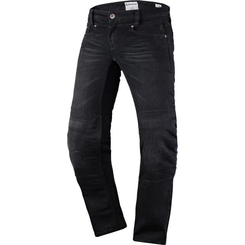 SCOTT Denim Stretch-Motorradjeans für Damen Schwarz