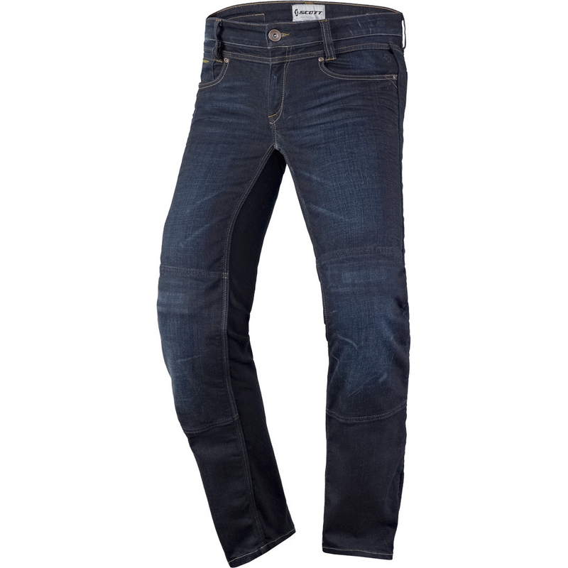 SCOTT Denim Stretch-Motorradjeans für Frauen Blau
