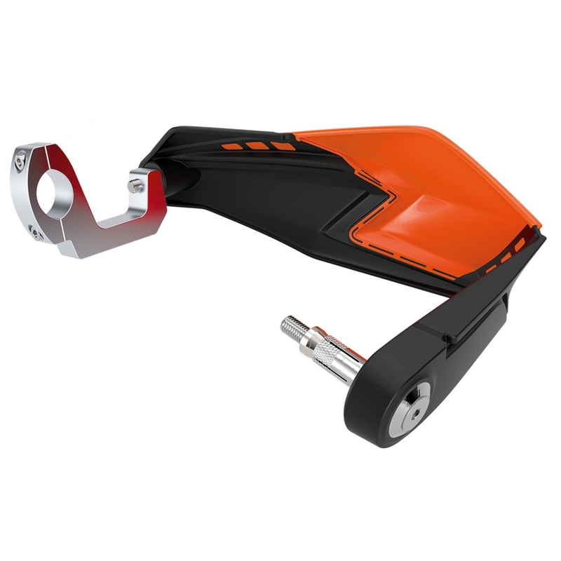 Handguard POLISPORT S-DUAL with mounting system Nardo grey/black