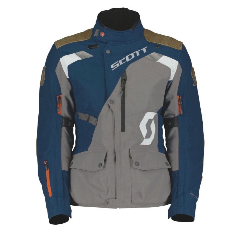 Damen Motorradjacke SCOTT Dualraid Dryo blau-grau