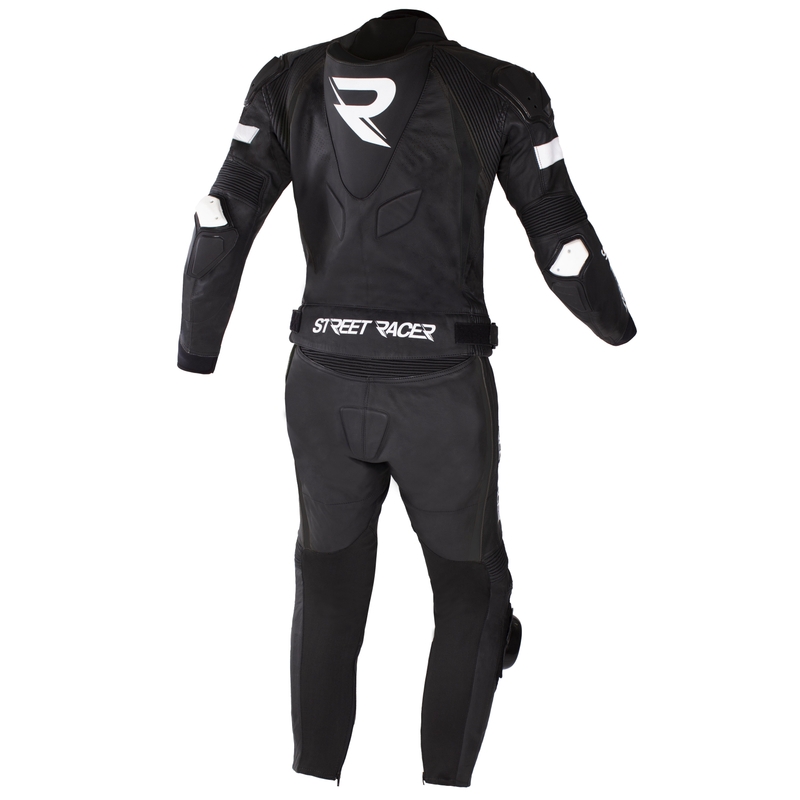 Street Racer Fast Track 2 Schwarzer Motorradoverall Ausverkauf